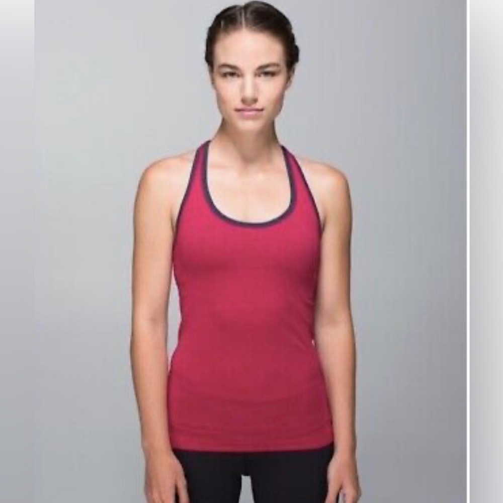 Lululemon Ebb And Flow Racerback Heather Bumbleberry